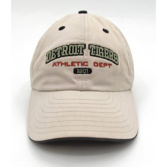 Detroit Tigers MLB Hat by New Era – Vintage Khaki Cap Adjustable - Picture 1 of 15